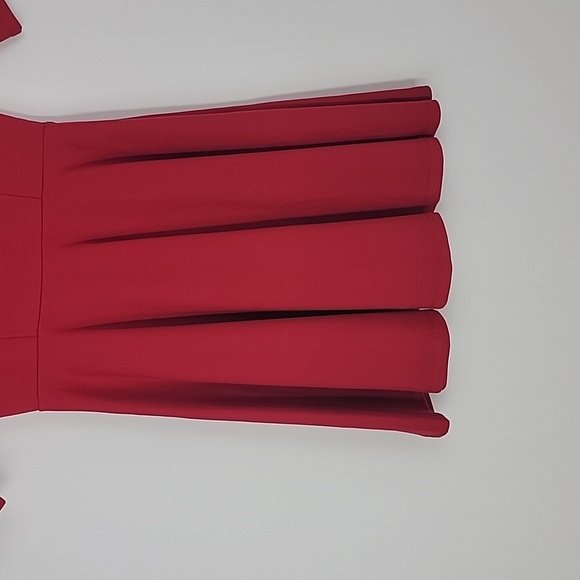 Lulu's tip the scallops red scalloped skater dress size xs - Picture 7 of 15